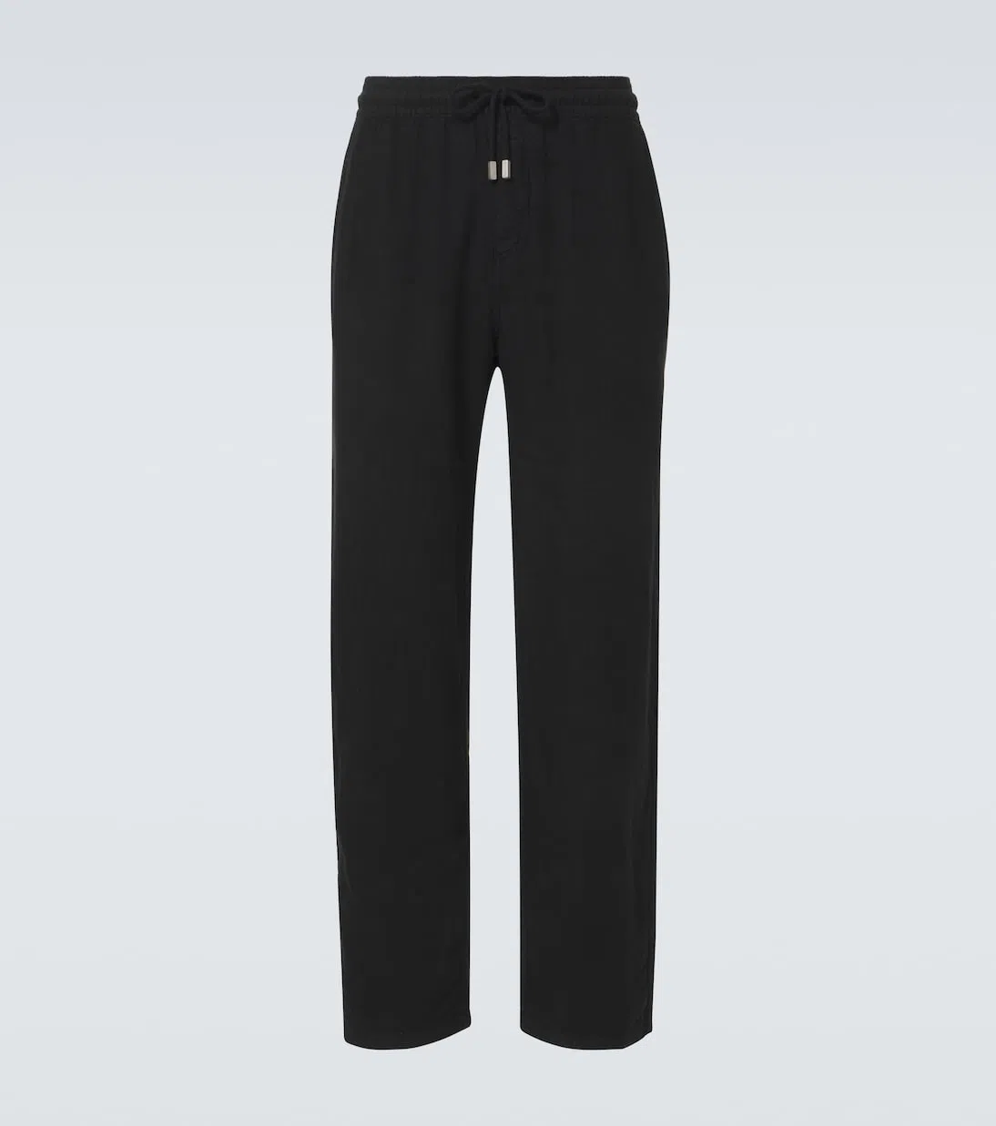 VILEBREQUIN Pacha Drawstring Linen Pants In Black