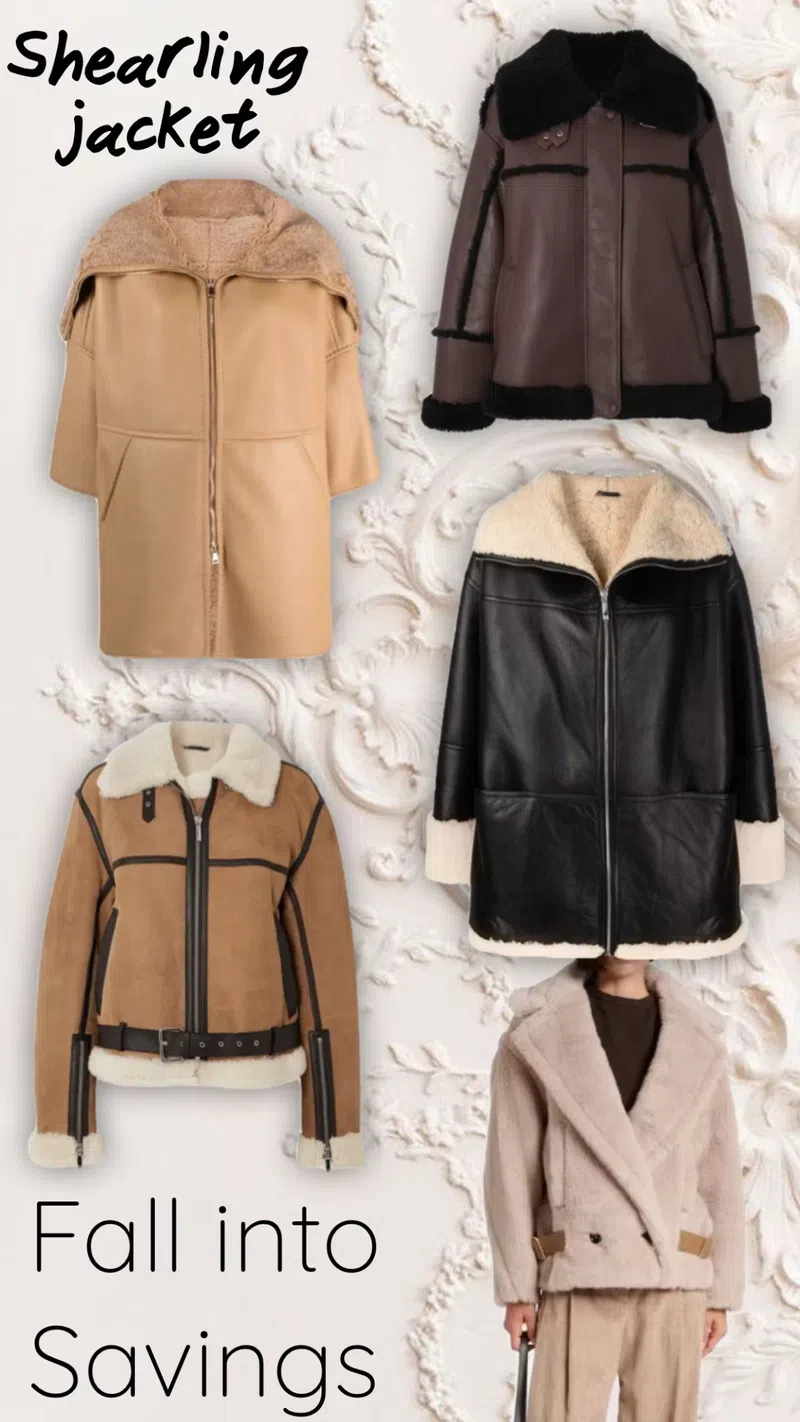 TOTÊME Black Signature Shearling Jacket