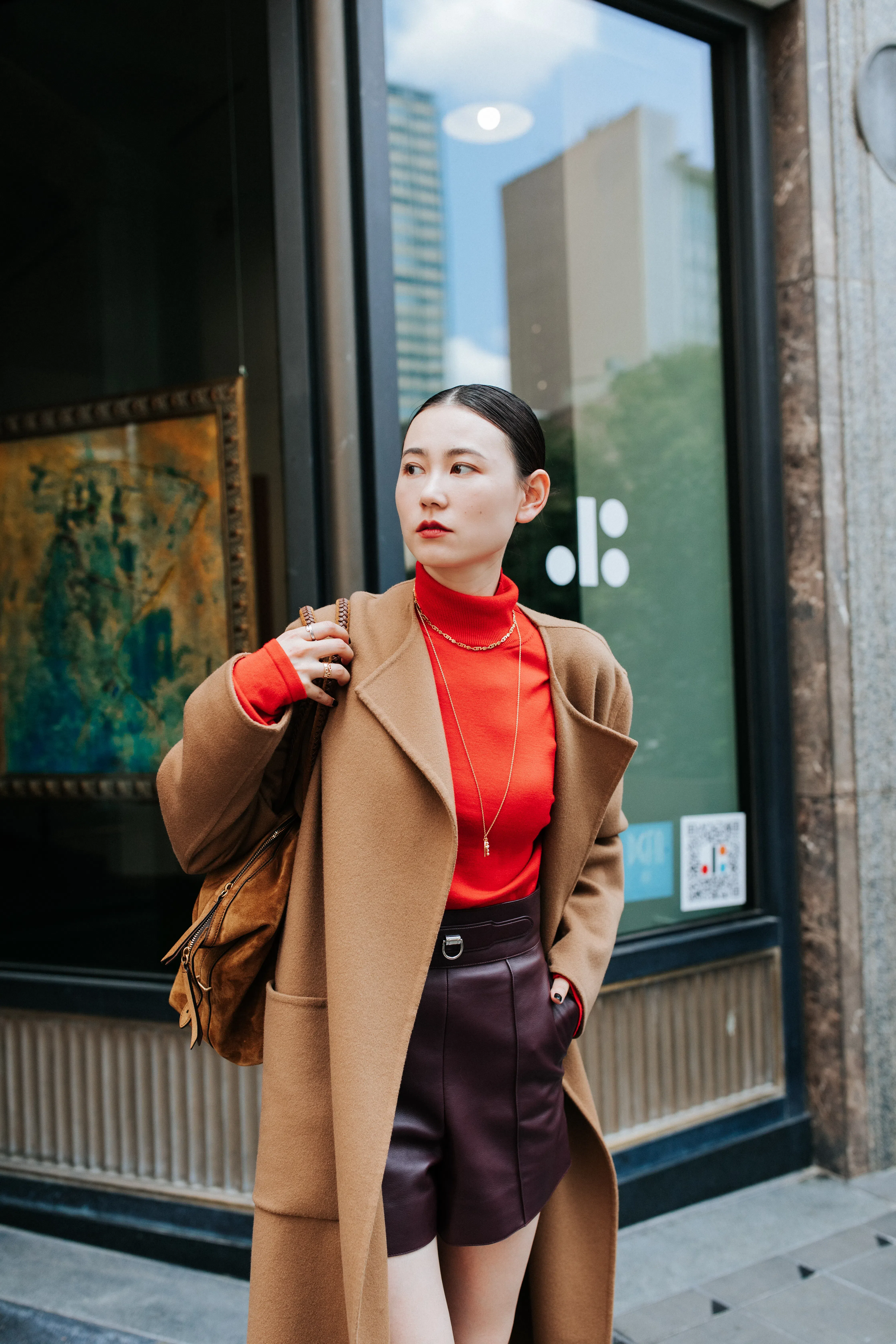 MAX MARA 'fungo' Double-breasted Coat With Back Vent In Beige