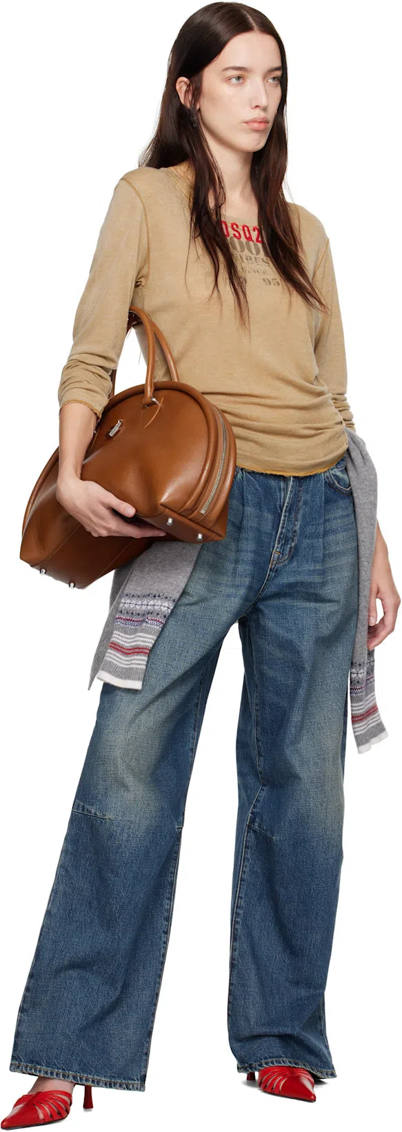 PARIS TEXAS Nadia 85 Lizard Print Leather Mules In Red