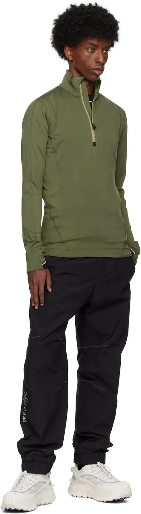 MONCLER Grenoble Crewneck T-shirt Embroidery Detail In Black