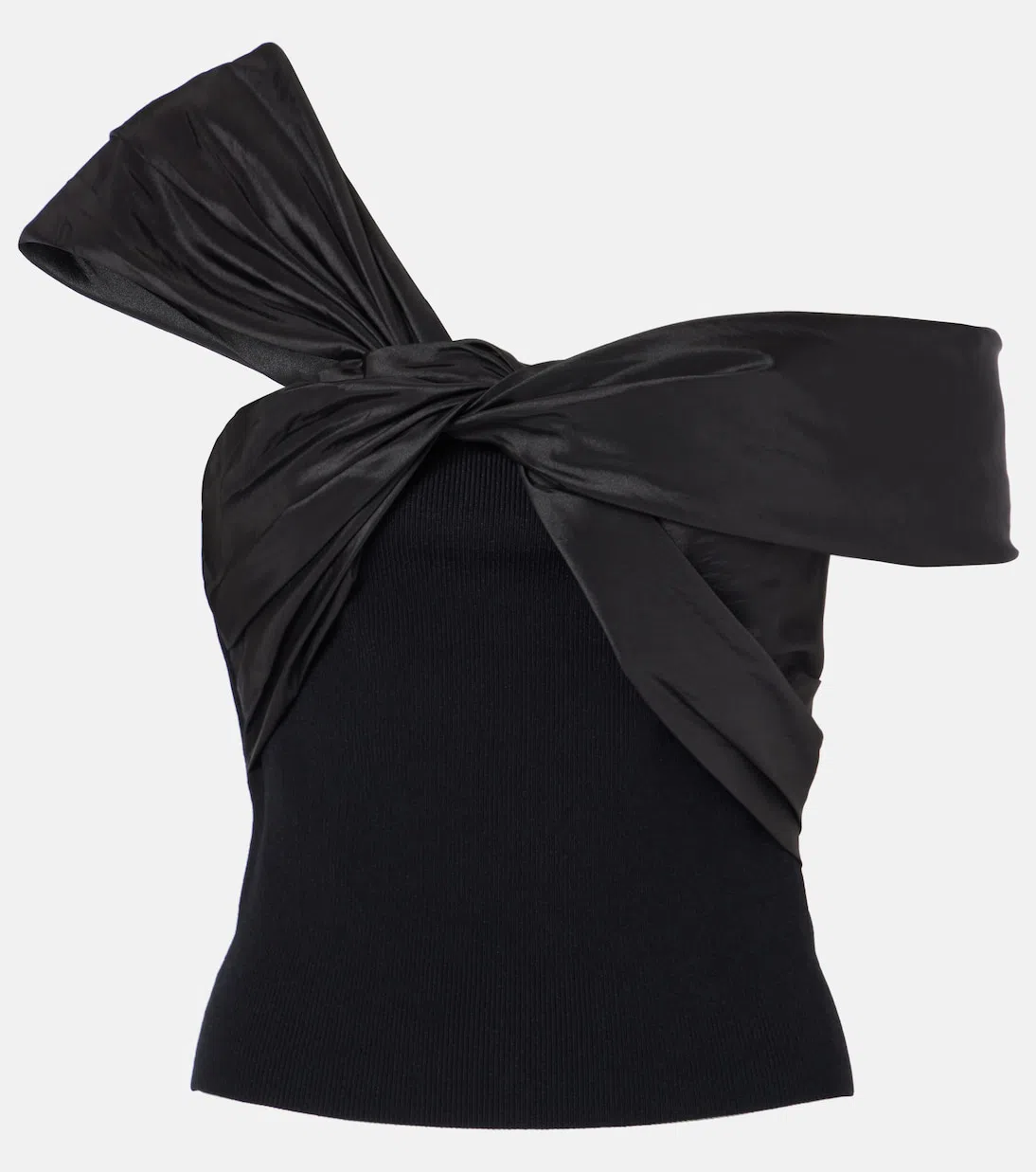 SIMKHAI Celiana Combo Off-the-shoulder Top In Black