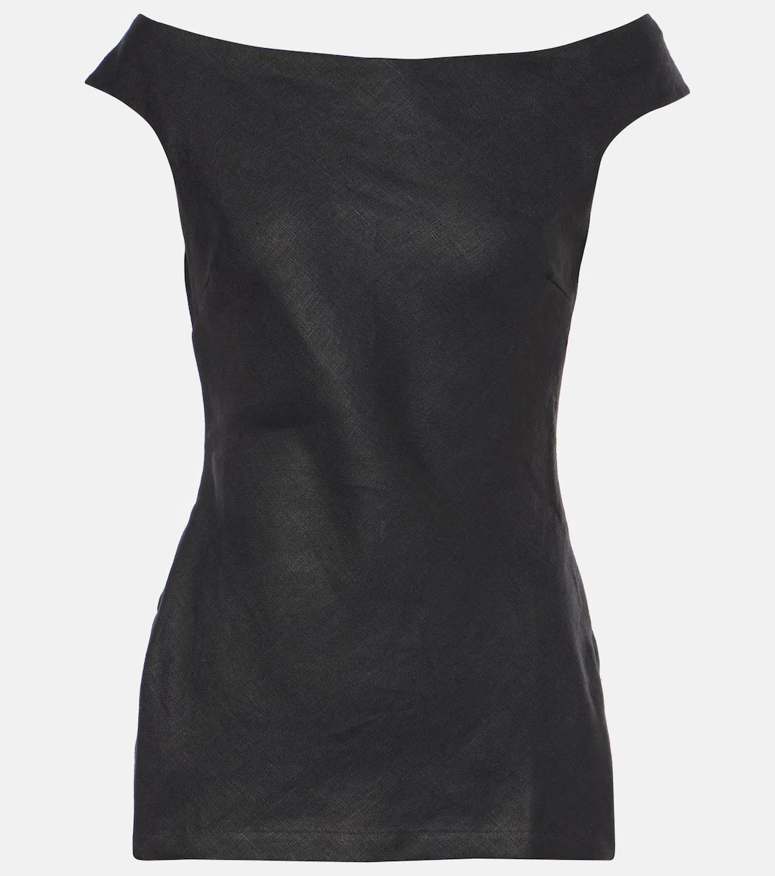 JACQUEMUS Rond Carr Leather Crossbody Bag In Black