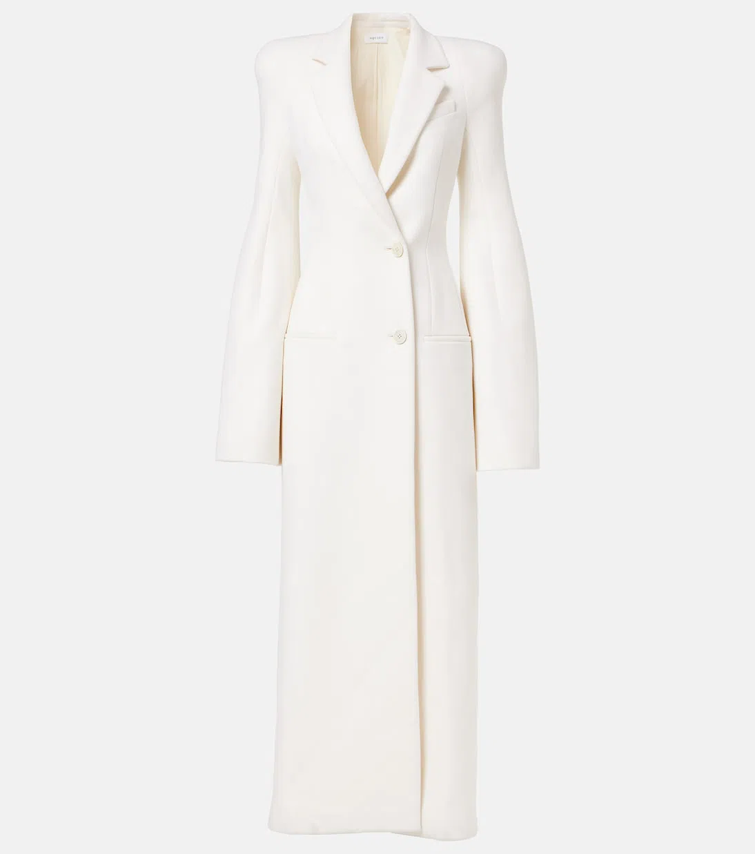 ALEXANDER MCQUEEN Wool And Cashmere Blazer Dress In White