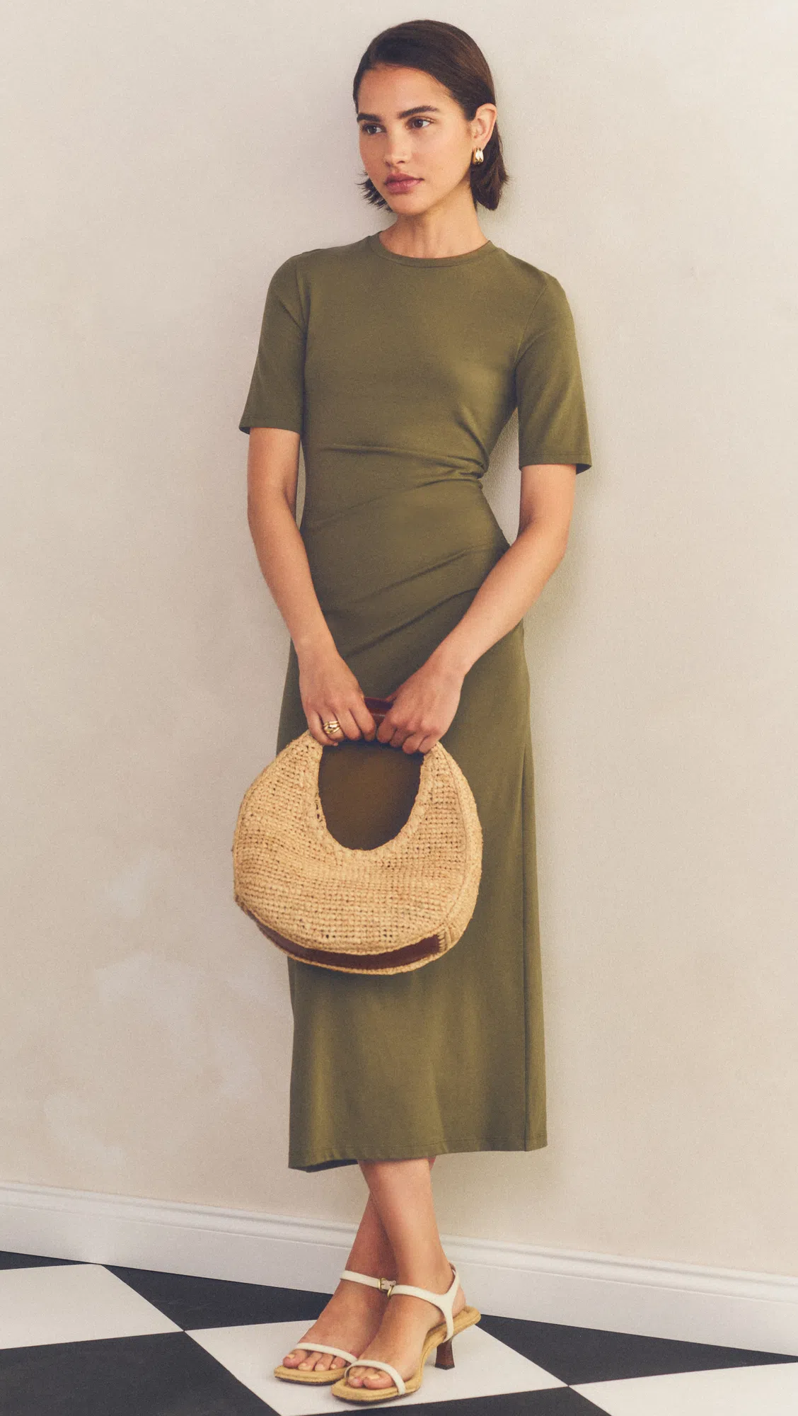 JIMMY CHOO Diamond Tilda Metallic Leather Ballet Flats In Gold