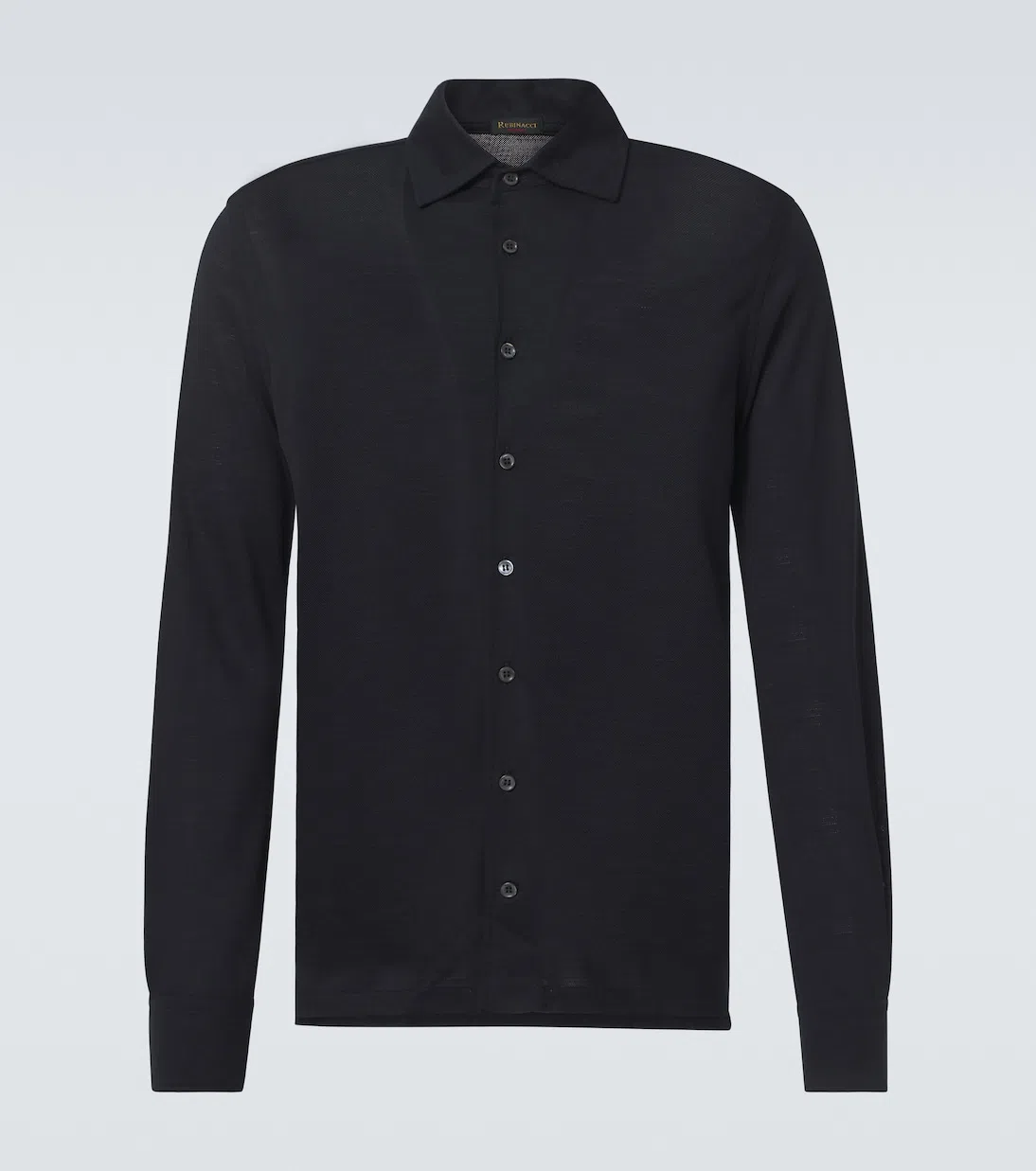 RUBINACCI Wool Shirt In Blue