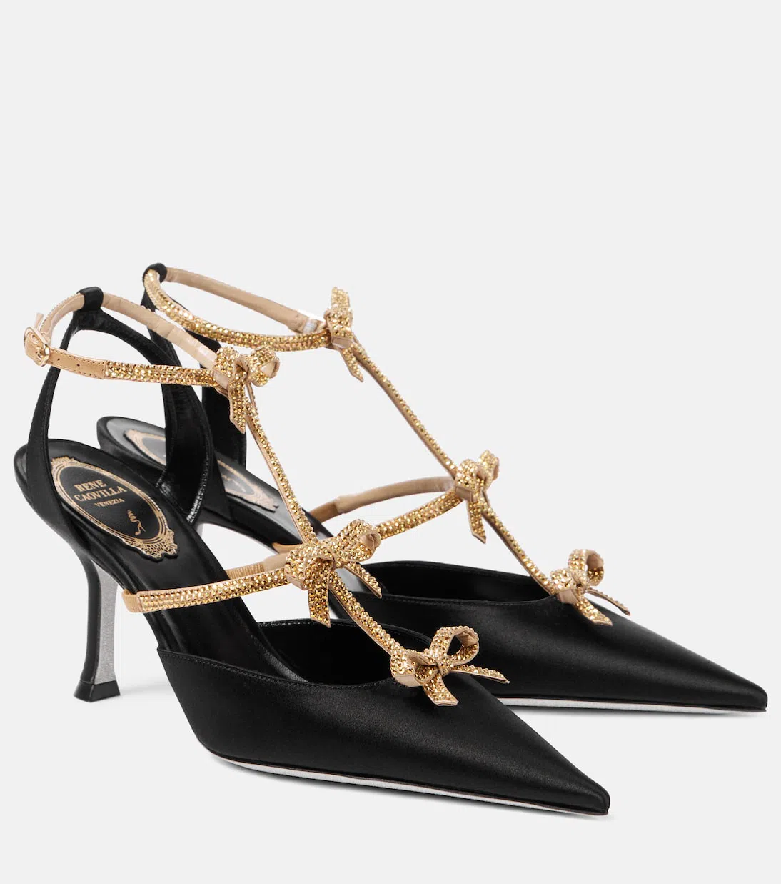 SAINT LAURENT Gathered Jersey Midi Dress In Black