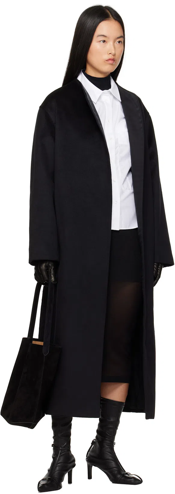 JIL SANDER Stivaletto Trunk Nylon T-strap Booties In Black