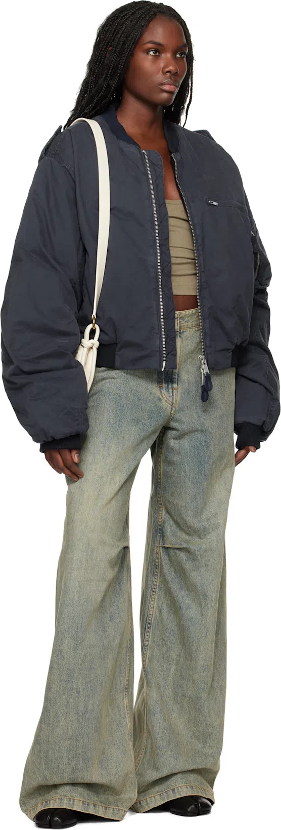 MAISON MARGIELA Tabi Ankle Boots In Black