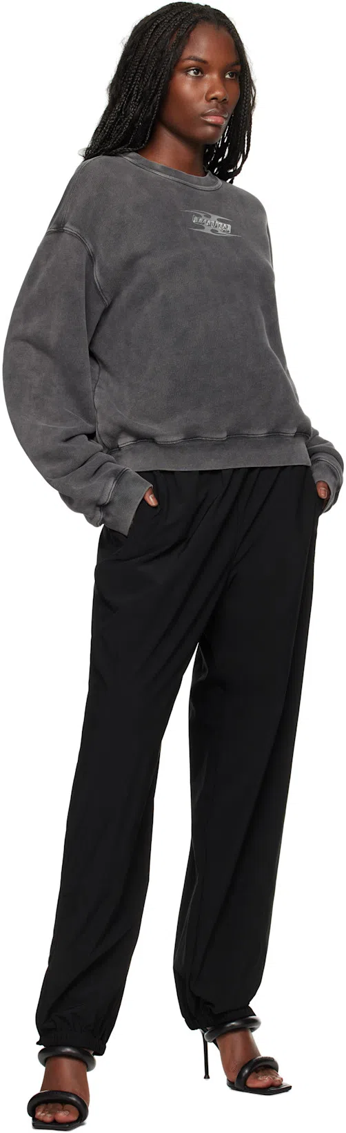 ALEXANDER WANG T T By Alexander Wang Jogging Pants In Black