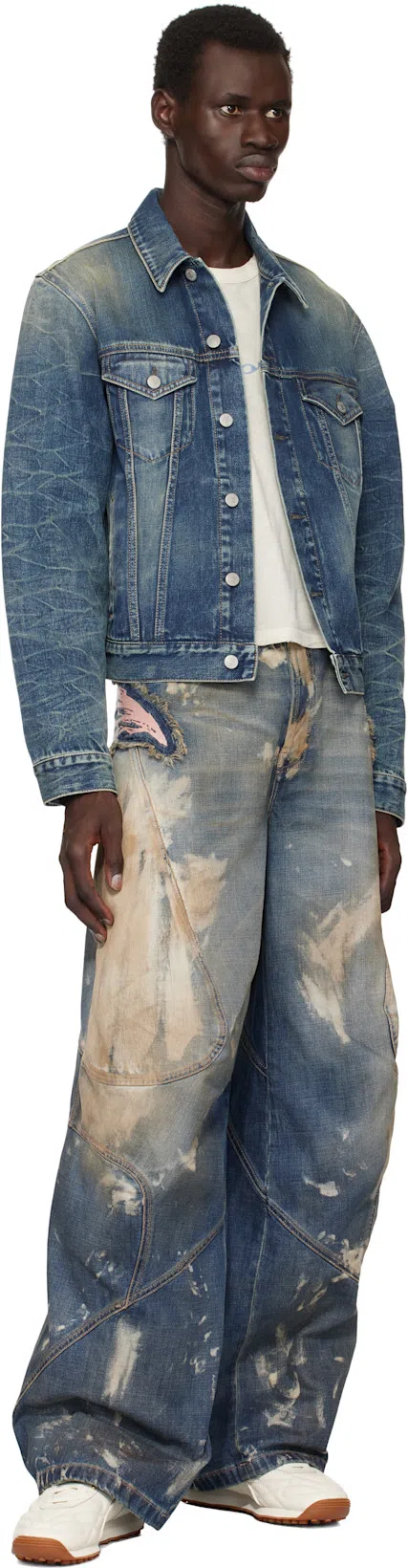 ACNE STUDIOS Blue Loose-fit Jeans In Mid Blue