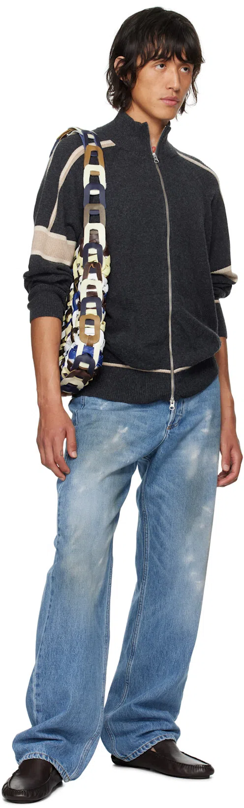 SC103 Multicolor Medium Links Tote In Quill