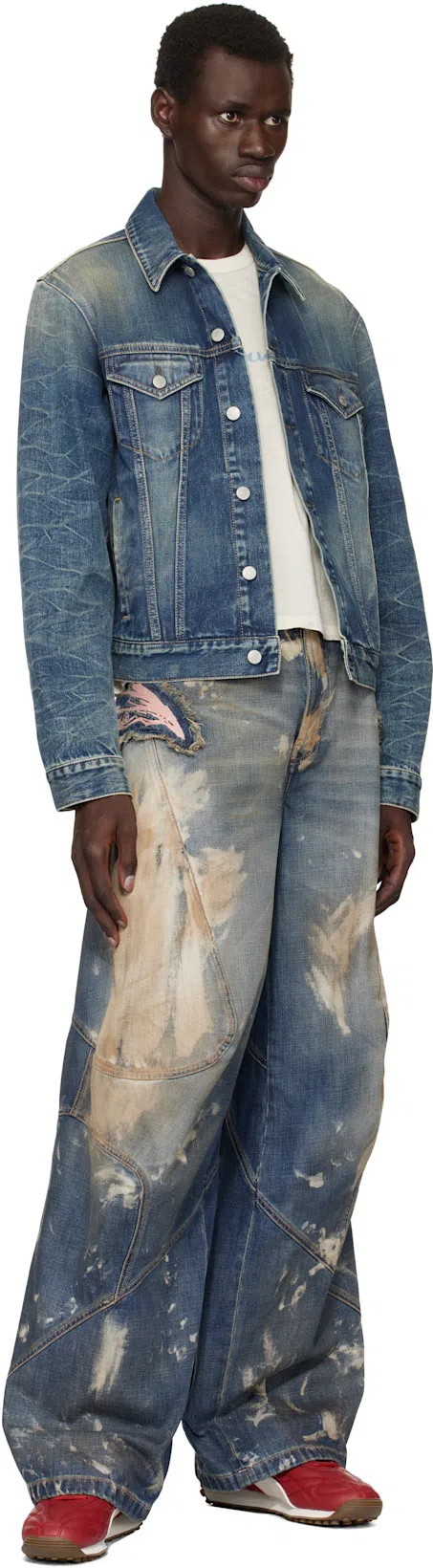 ACNE STUDIOS Blue Loose-fit Jeans In Mid Blue