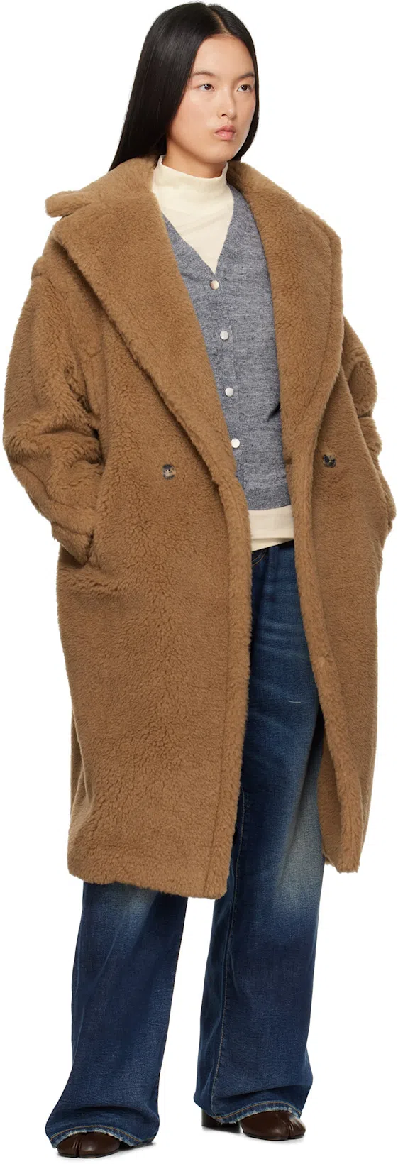 MAX MARA Maxmara Teddy Bear Icon Coat Camel In Brown