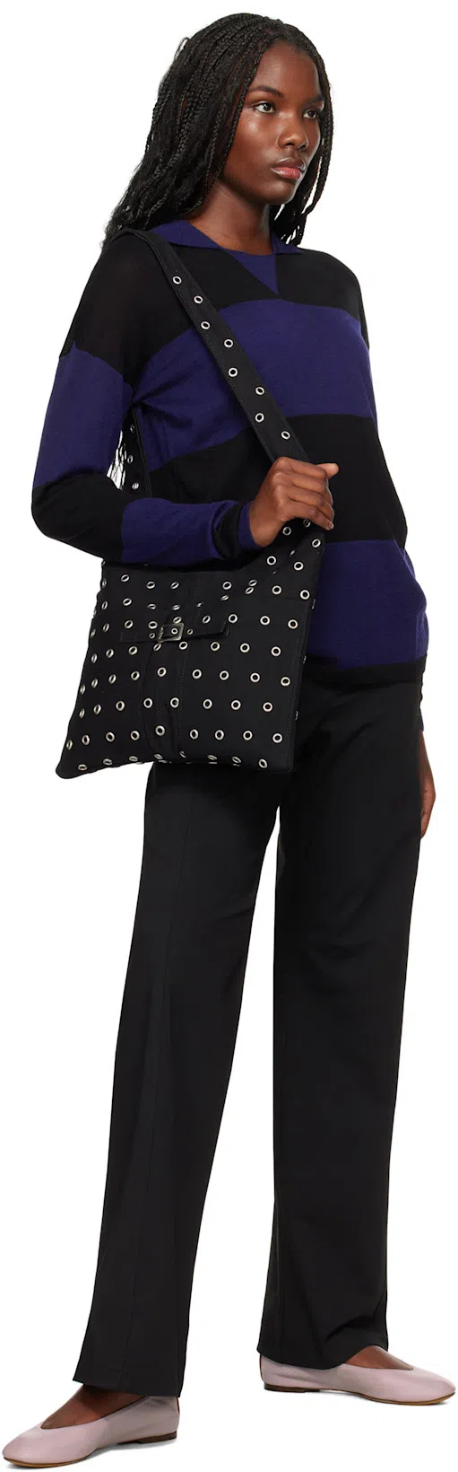 GIMAGUAS Navy & Black Jess Polo In Navy/black