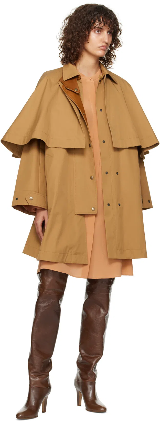 CHLOÉ 85mm Eve Leather Over-the-knee Boots In 25e Sooty Brown