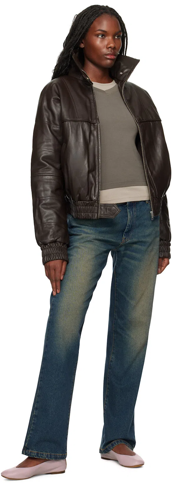 GIMAGUAS Gray & Taupe Sam T-shirt In Grey/light Grey