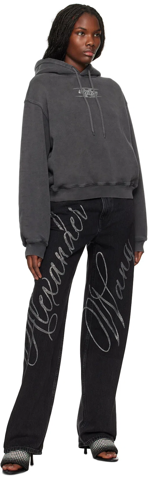 ALEXANDER WANG T T By Alexander Wang Sweatshirt With Logo In Gray