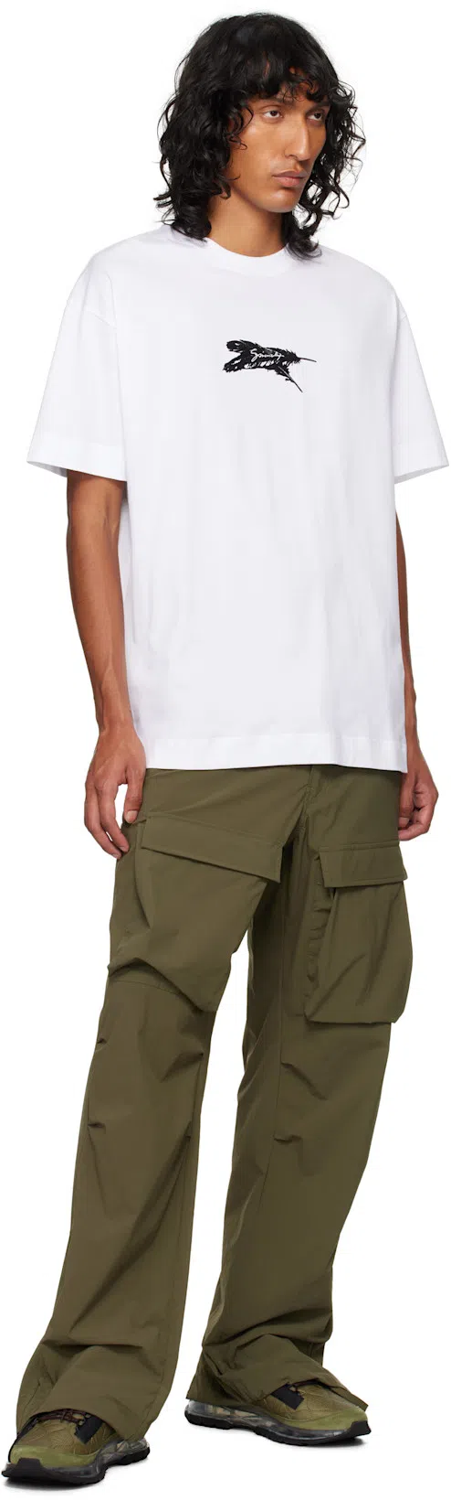 GIVENCHY Spectre Sneakers In Quilted Fabric And Suede In Green