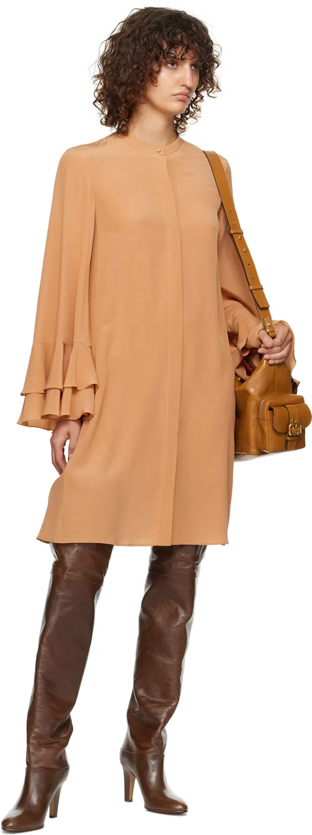 CHLOÉ 85mm Eve Leather Over-the-knee Boots In 25e Sooty Brown