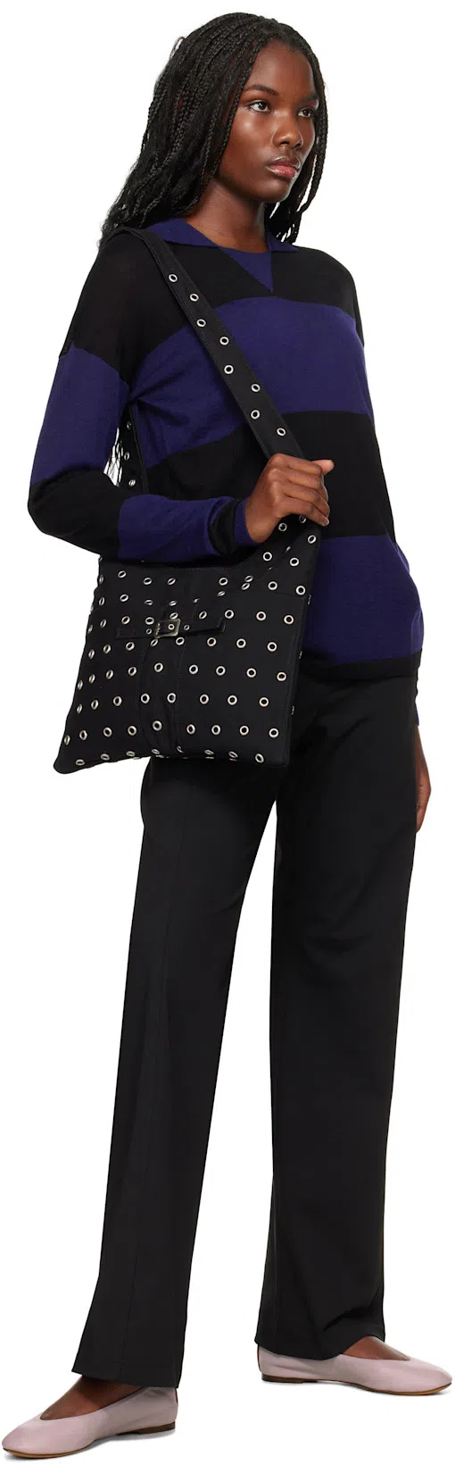 GIMAGUAS Navy & Black Jess Polo In Navy/black