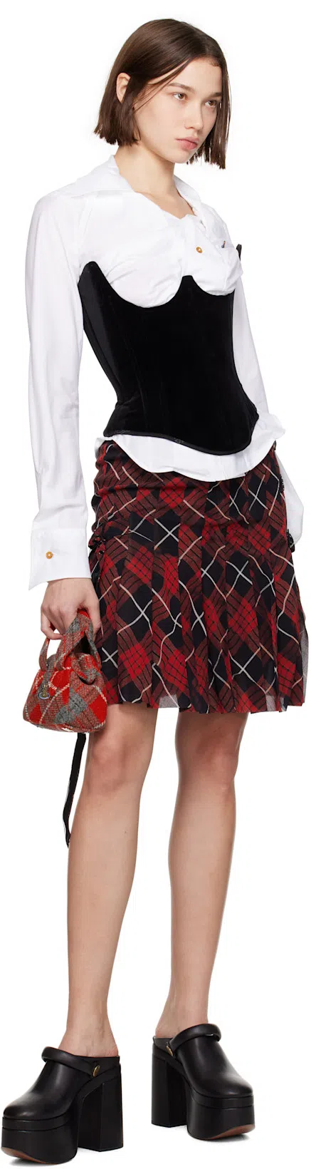 VIVIENNE WESTWOOD Button Closure White Cotton Shirt