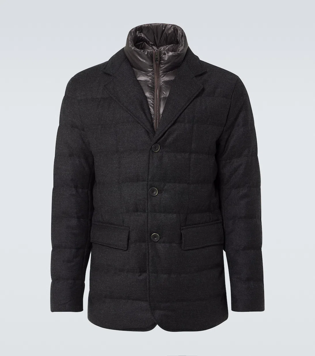 RUBINACCI Wool Shirt In Grey