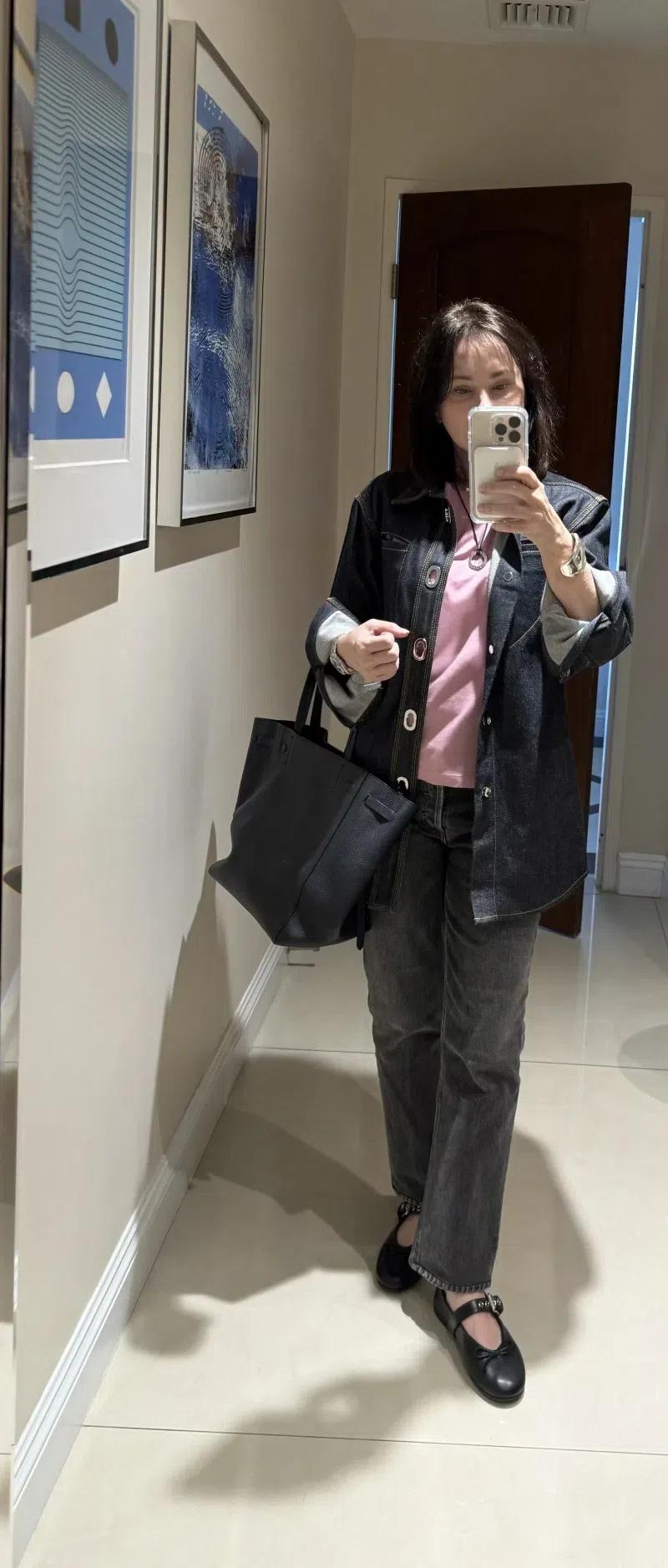 MIU MIU Leather Ballerinas With Bow Detail And Textured Finish In Black