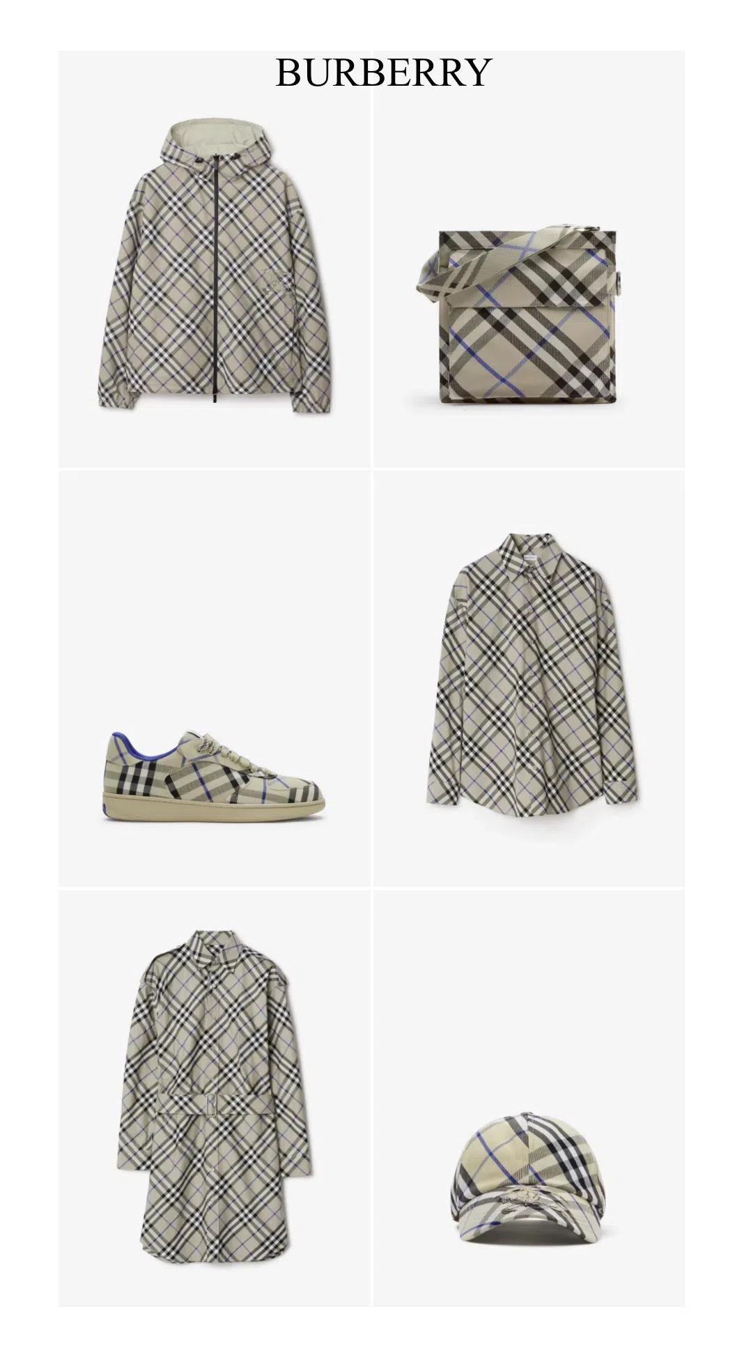 BURBERRY Cotton Sneaker With Vintage Check Pattern In Multi