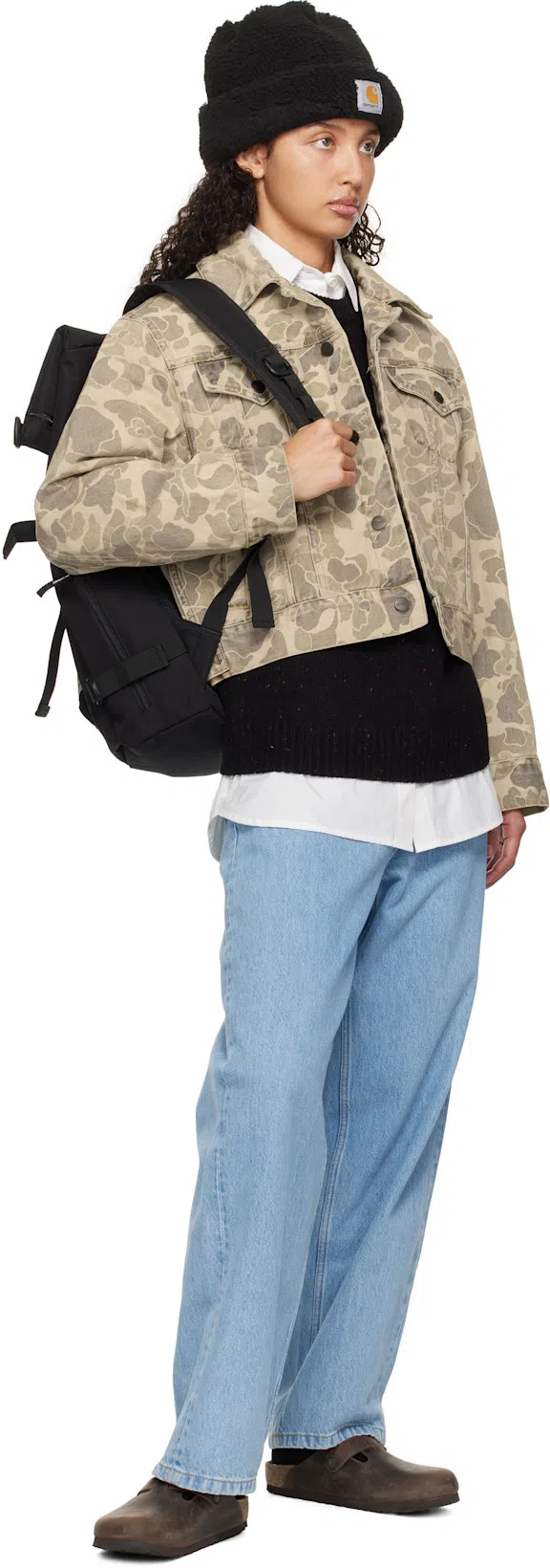 BIRKENSTOCK Boston Oiled Sabot In Habana Leather In Black