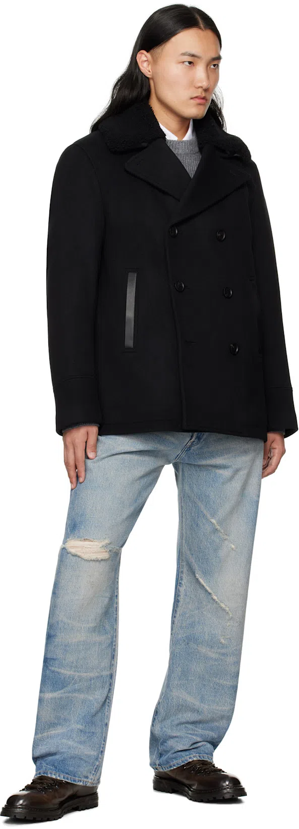 TOM FORD Mens White Crewneck Short-sleeve Cotton-blend Stretch-jersey T-shirt