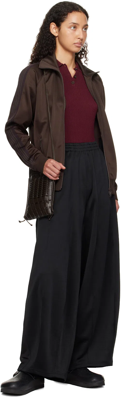 NEEDLES Black Cowhide Clogs