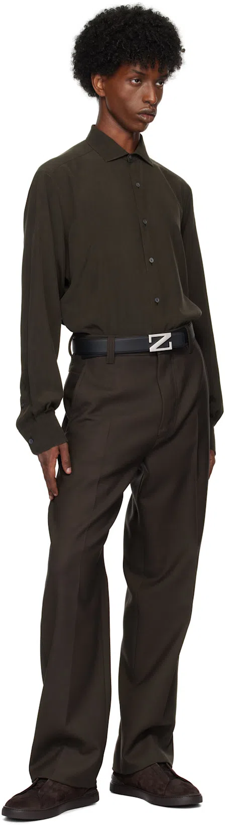 ZEGNA Elasticated-panel Suede Sneakers In Blue