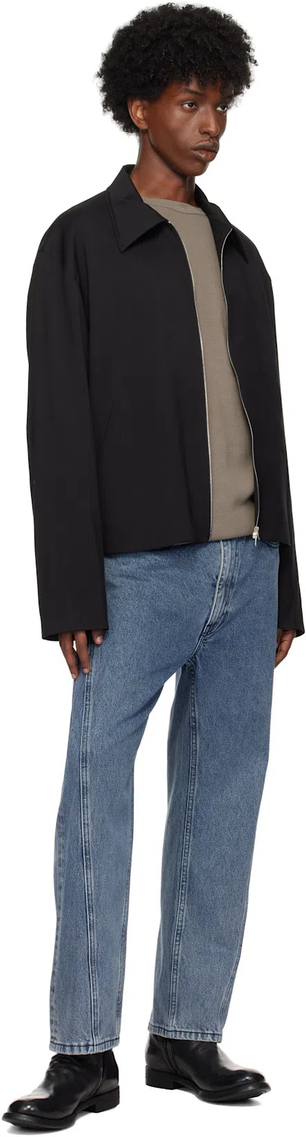 OUR LEGACY Virgin Wool Layering Jacket In Black