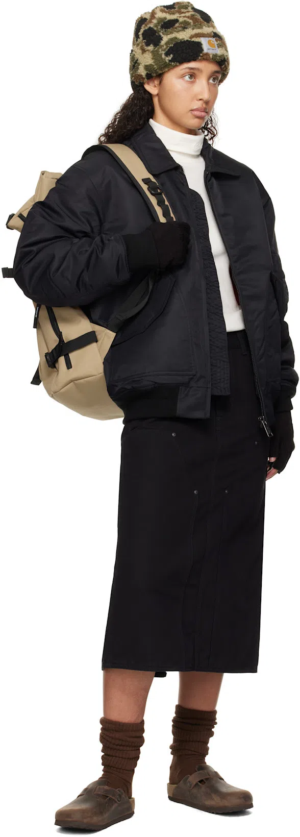 BIRKENSTOCK Boston Oiled Sabot In Habana Leather In Black