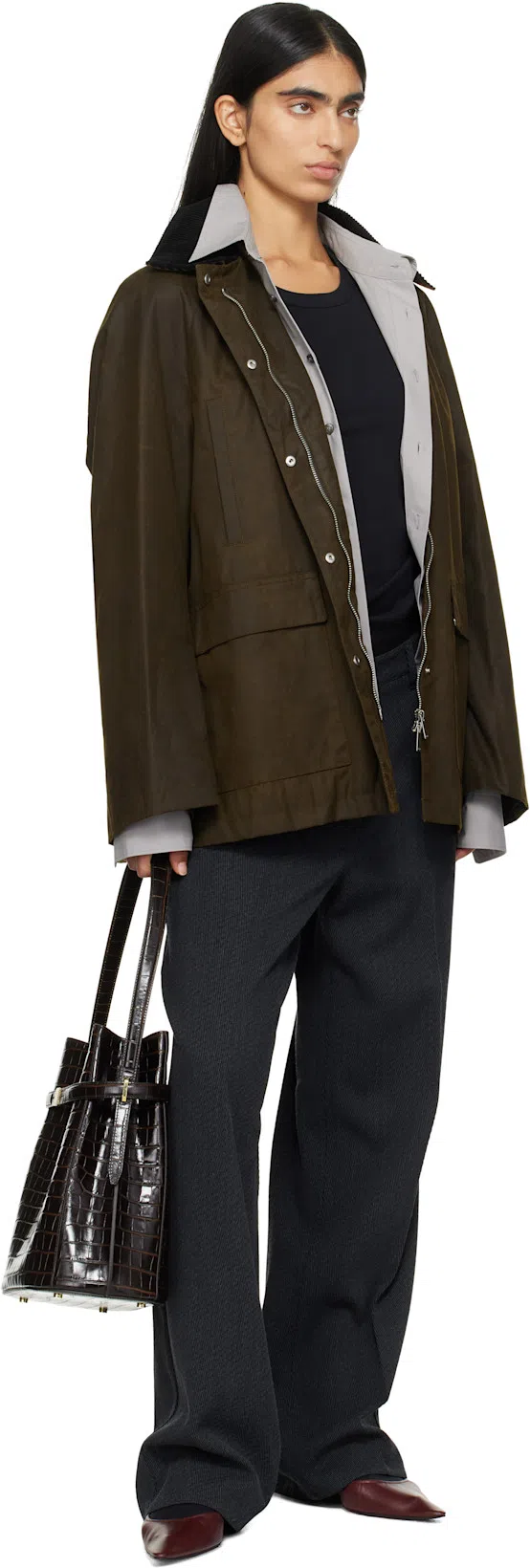 RECTO Gray Gigo Oversized Shirt In Cool Grey