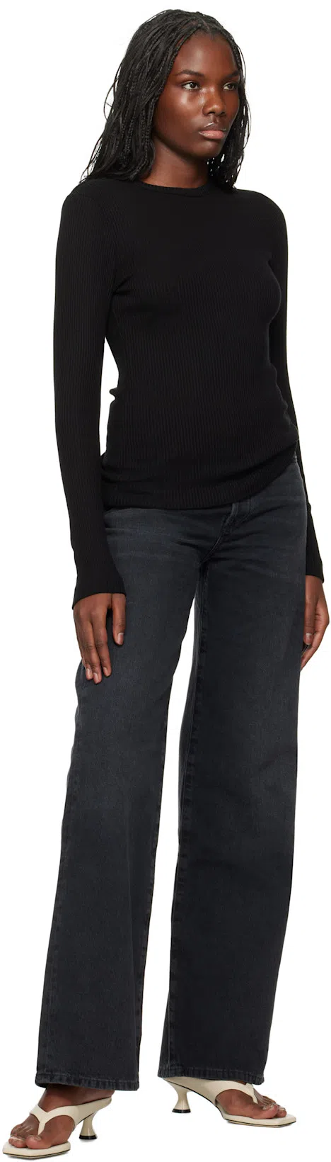 CITIZEN OF HUMANITY Citizens Of Humanity Annina Straight Leg Jeans In Black