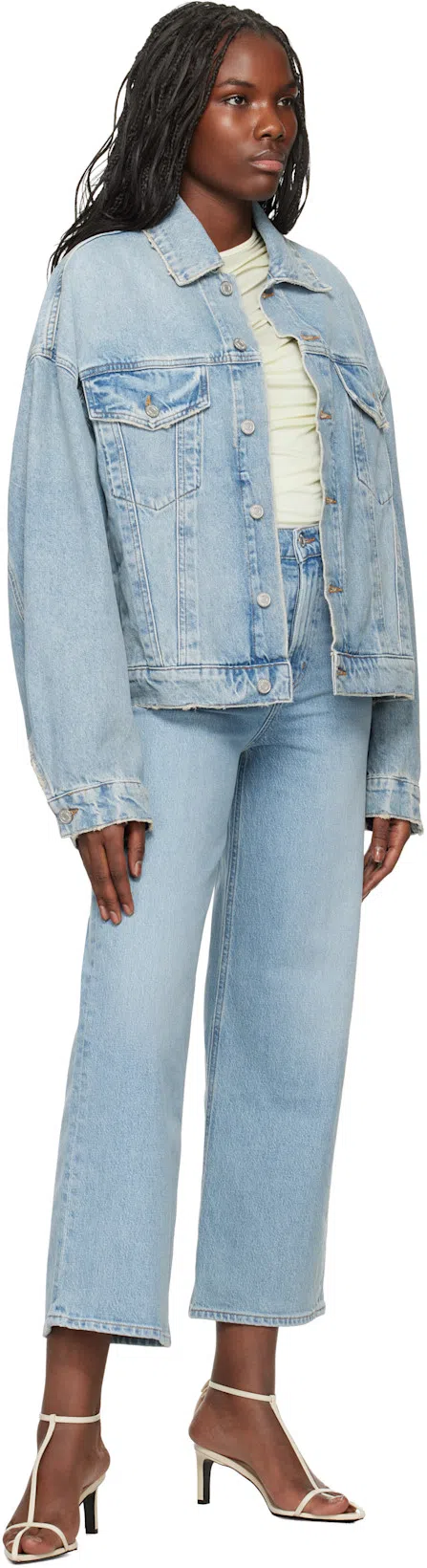 AGOLDE Ren High Waist Wide Leg Pants In Encounter