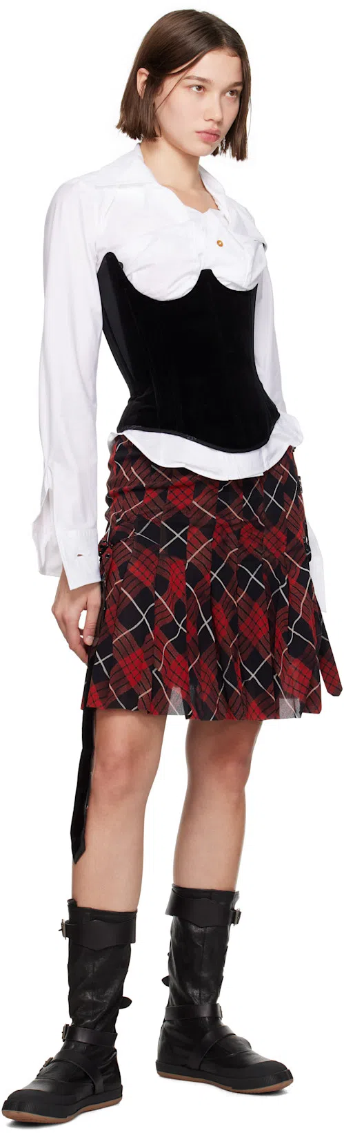 VIVIENNE WESTWOOD Button Closure White Cotton Shirt