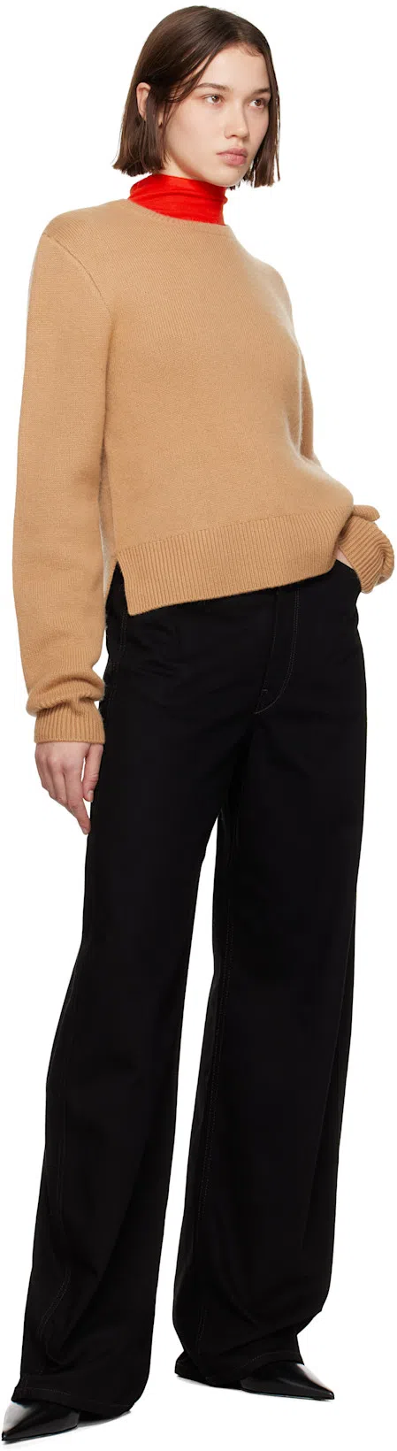 THE ROW Red Honna Turtleneck In Ftk Firetruck