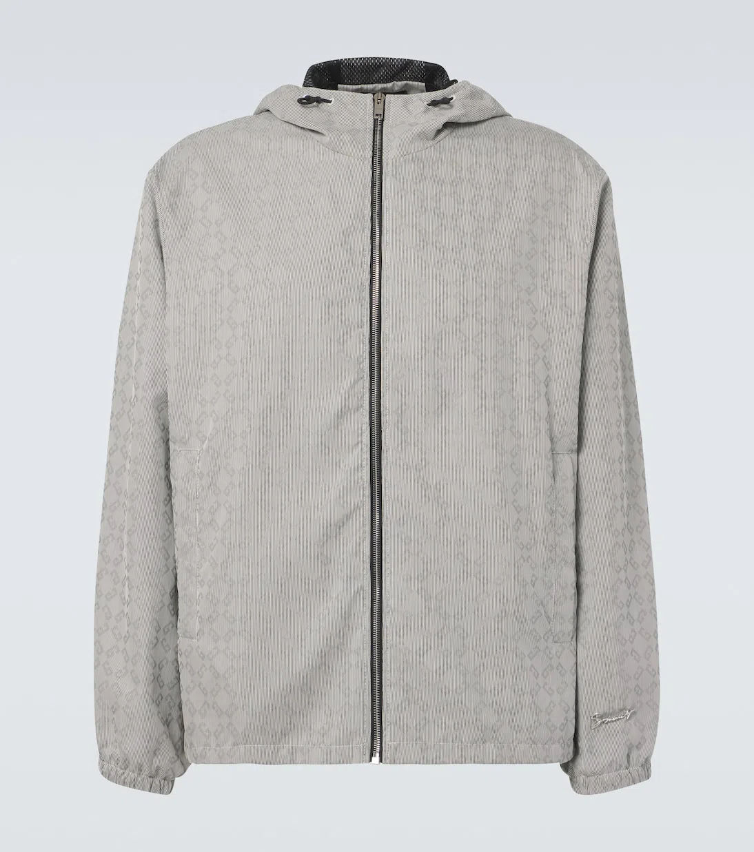 GIVENCHY Men's Monogram 72 Jacquard Anorak In Gray