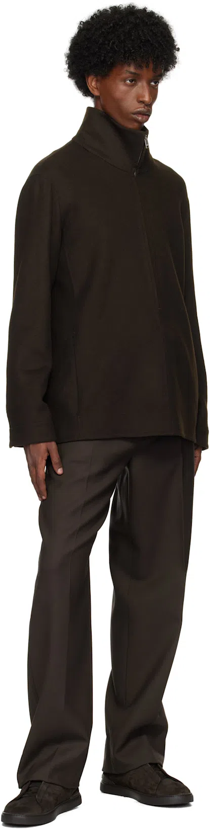 ZEGNA Elasticated-panel Suede Sneakers In Blue