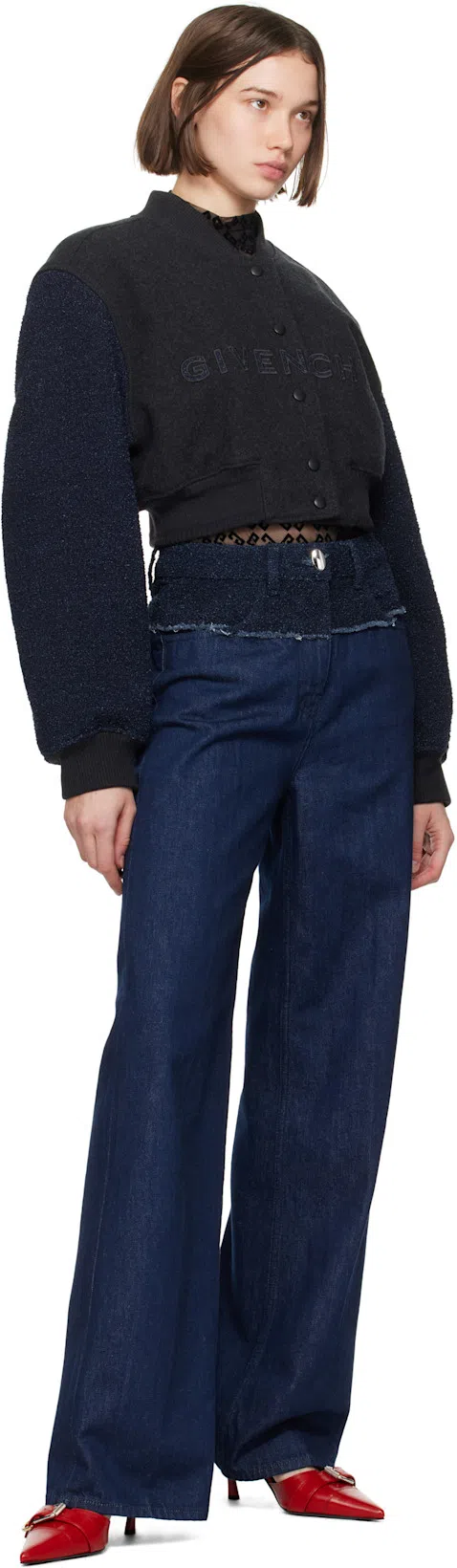 GIVENCHY Voyou Pointed Toe Slingback Pump In Red