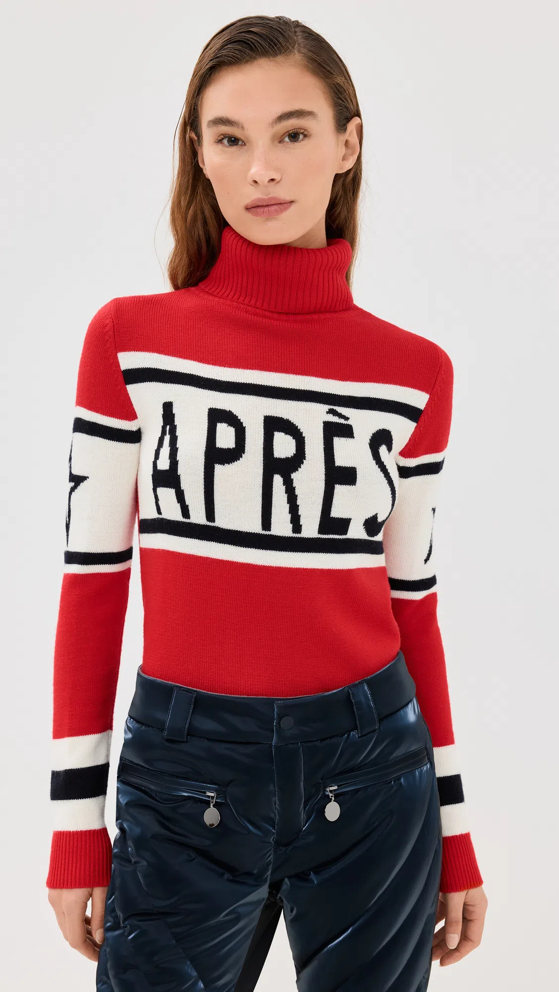 PERFECT MOMENT Alpine Schild Merino Wool Sweater L In Multi