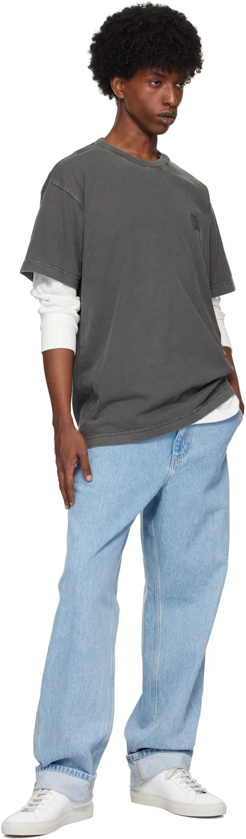 RAG & BONE Cotton Blend Waffle Knit Henley In White