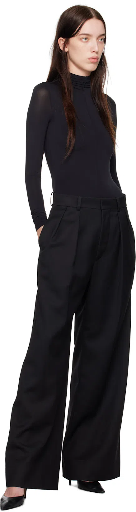 WARDROBE.NYC Women's Low Rise Trouser In Black