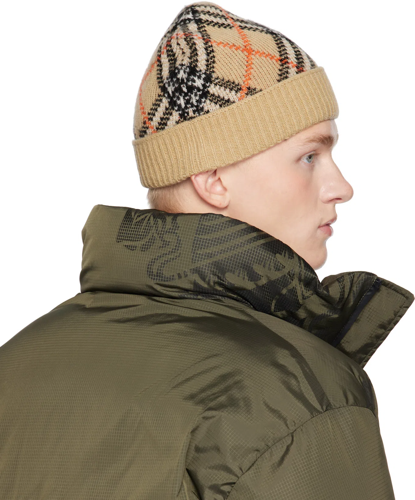 BURBERRY Black Mirrored Horse Wool Blend Track Jacket