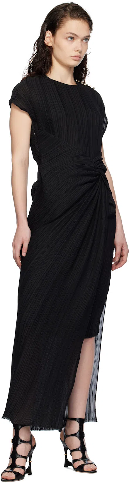 CHLOÉ Jade 90 Studded Leather Pumps In Black