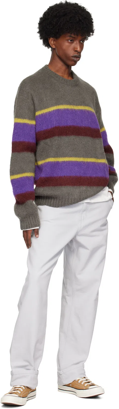 RAG & BONE Cotton Blend Waffle Knit Henley In White