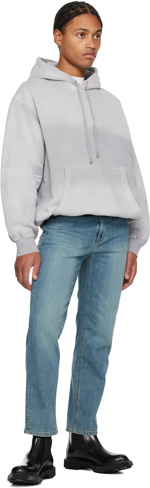 JIL SANDER Men White Crewneck T-shirt With Logo Lettering On The Front In Cotton Man